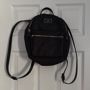 Kate Spade Black Backpack Sleek Design